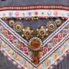 Women's Jackets Boho Inspired Denim EMBELLISHED DENIM coat bohemian gypsy bomber jacke outwear chaqueta 240301