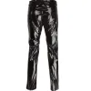 Broek heren lingerie wetlook slank fit glanzend patent pvc lederen nachtclub feest strakke broek leggings broek met open penisgat