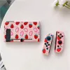 Cases Fashion Fruit Flower Case For Nintendo Switch NS Joy Con Game Controller Shell Kawaii Soft Silicone Protective Cover Accessories