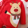 One-Pieces Prowow 018M Baby Jumpsuit For Boys Girls With Santa Hat Cartoon Deer Romper Christmas Baby Clothes For Newborns Baby Costume