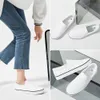 Baskets en toile tendance pour femmes, mocassins antidérapants, chaussures décontractées