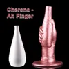 FAAK Silicone Multi Color Fist Butt Plug With Suction Cup Anal Massage Finger Dildo Sex Toys For Women Men Erotic Products 240227