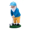 Bahçe Süslemeleri Reçine Mini Gnome Figürin Cüce Heykel Ev Taşıma Golf Heykeli