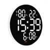 Wall Clocks Multifunction Led Clock Home Decoration 10 Inch Digital Display Temperature And Humidity Monitor