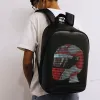 Backpack Men Sac à dos LED affichage multifonction sac à dos pour ordinateur portable école femmes multimédia panneau d'affichage sac bricolage voyage d'affaires sac à dos intelligent