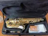 Brand New A-WO37 Alto Saxofone Niquelado Chave de Ouro Profissional Super Play Sax Bocal Com Caso
