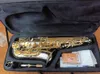 Gloednieuwe A-WO37 Altsaxofoon Vernikkeld Gouden Sleutel Professionele Super Play Sax Mondstuk Met Case