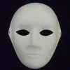 Volledig gezicht mannen vrouwen Papierpulp Effen Witte Maskerade Maskers Volwassen DIY Fijne Kunst Schilderen Party Maskers Netto gewicht 40g 10 stks/partij