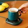 Verktyg smart kaffemugg varmare för kaffemjölkvatten kakao te för kontorsskrivbord användar kopp varmare värmeplatta auto stängs av efter 8 timmar