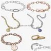 Charm Bracelets 2023 Designer Styling Double Link Charms Pearl Sun Pendant Bracelet Diy Fit Pandoras Me Bead Chain Necklace Jewelry Dh9Tu