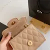 Designer Wallet CH Sac Store 90% Factory Hot Sales Wholesale Luxury Nouveau Camellia Short Triple Fold Purs Sac d'embrayage pour femmes Sac de clés COIN CONOR SOCK CHANGE