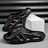 Livraison gratuite pantoufles de créateurs pour hommes sandales diapositives noir blanc gris été pantoufle de plage intérieure -10 GAI taille 40-45 a111