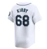 2024 Custom S-4XL 44 Julio Rodriguez City Connect Baseball Jerseys Ken Griffey Jr. Mariners Kelenic Luis Castillo Ichiro Suzuki Paul Sewald J.P. Crawford Hommes Femmes Jeunes