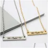 Anhänger Halsketten Paare Liebesbriefe Anhänger Designer Halskette für Frau Mann Gold Sier überzogene Legierung Link Kette Choker Damen Herren Dhmvw