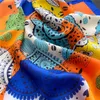 70x70cm Basit Presbyopia Tasarımcı Renkli Çiçek İpek Eşarp Kafa Bandı Kadınlar Moda Uzun Saplı Eşarplar Paris Omuz Tote Bagaj Şerit Kafa