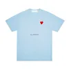 Мужские футболки Play Мужская футболка дизайнерская Red Heart Goth Черная футболка Рубашка с модной вышивкой с коротким рукавом Летняя футболка Euro 240301