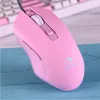 Möss Uthai DB49 Wired Luminous Pink Mouse 1600 (DPI) Datortillbehör Perifer söt tjejflickamus