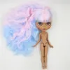 Icy DBS Blyth Doll Vit hud Dark Hud Joint Body Custom Doll Blue Hair Pink Hair Matte Face 16 BJD Toy Anime Girls 240229