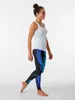 Actieve broek Loki symbool blauwe legging joggers voor sportvrouw nauwsluitende dames