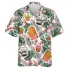 Männer Casual Hemden Backen Liebhaber 3D Druck Strand Für Männer Kleidung Kuchen Chef Kurzarm Arbeit Uniform Hawaiian Frauen Revers Bluse