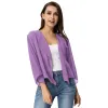 Jackets Women Jacket Tops Summer Lightweight Long Sleeve Open Front SeeThrough Chiffon Shrug Casual Fashion Bolero Female Ladies New