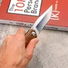 Najwyższa jakość A2293 Flipper Składanie noża D2 Satin Tanto Blade CNC Rosewood Rączka na zewnątrz kempingowe kempingowe kulki noży EDC Pocket Folder