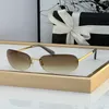 Nouveautés Lunettes de soleil sans monture pour femmes Lunettes de soleil Mode Miroir laser extérieur Verres multicolores Style Lunettes CHA71560 Nuances rétro avec boîte