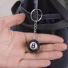 Keychains Fashion Creative Billiard Pool Keychain Table Ball Key Rings Lucky Black No.8 Car Chain Resin Jewelry Accessories Gifts