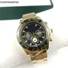 Rollenhorloge Zwitserse horloges Automatisch U1 Designer Mens Dayton zwarte wijzerplaat Stalen dag- en datumuurwerk Saffierglas Keramische lunette Dhgate Sea Dweller Luxu UVL3