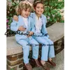 Costume d'été pour garçons, ensemble 2 pièces, veste et pantalon, robe Bro, smoking de mariage, Blazer à la mode pour enfants, vêtements personnalisés, 240226