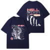 Marca de moda americana Hellstar Abstract Body adota impressão divertida vintage unissex manga curta Top High Street Fashion Retro Hell Womens Camiseta Designers Tees