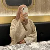 Vêtements ethniques lin en coton fermé Abaya Dubai Luxury Luxury Abroderies Abayas pour femmes Durquie musulmane Hijab Robe Ramadan Islamic Kaftan