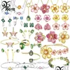 Bracelet Necklace Sets 2023 Original Florere Earrings For Women Luxury Fine Jewelry Flower Mesmera Zircon Crystal With Logo Drop De Dhvqi