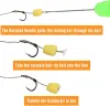 Tools 45pcs Fishing Carp Hair Boilie Rigs Kit Curved Barbed Carp Hook Braided Line Bait Stopper Needle Tool Scent Corn Carp Fishing