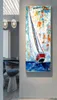 Fotos coloridas de parede de barco para sala de estar, pintura em tela, posteres e impressões, paisagem moderna, decoração de casa, sem moldura 1841688