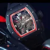 Montre polshorloges bewegingshorloge RM Watch Machinery RM030 Limited Edition 42 * 50 mm RM030 zwarte keramische zijkant NTPT rood frame
