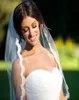 New White Veus De Noiva Veil OneLayer 1m Lace Edge Brides Veil Appliqued Luxury Wedding Accessories3883283
