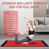 Cama de terapia de luz vermelha de corpo inteiro 660nm 850nm Led infravermelho sauna cobertor tapete de fototerapia para alívio da dor