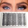 40 Pairs of Thick Natural Fake Eyelashes, Cross-border Eyelashes, European and American Thick 3D Fake Eyelashes New Model