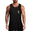 Canotte da uomo Albatross Top con sopracciglio nero senza maniche da uomo Fitness Gym T-shirt da uomo estiva