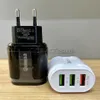 Quick Charge 3.0 USB Charger 28W 3 Ports Adapter QC 3.0 EU US UK Plug Wall Mobile Phone Fast Charger Home Wall Charger Travel Adapter