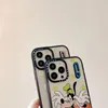 Casos de telefone celular casetify luxo claro brilhante caso para iphone 11 12 13 14 pro max bonito dos desenhos animados smiley coreano proteção capa