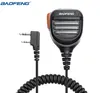 Baofeng walkie talkie microfone alto-falante de ombro ptt à prova d'água para tyt uv5r bf888s uv82 uv13 protwo way radio6460382