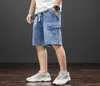 2021 New Summer Big Pockets Print Men Jeansショートカーゴパンツカジュアルバギーデニムショーツプラスサイズ6xl 7xl 8xl x06219024593