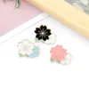 New Creative Cartoon Cherry Blossom Series Design Brooch Versatile Baked Paint Badge