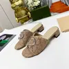 In elkaar grijpende G Designer Slipper Slip On Sandaal Uitgesneden Blondie Flatform pantoufle sliders Slippers Thongs Slides Voor Dames Dames Platte Strand Schoenen claquette 04