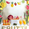 Party Decoration 2 PCS Summer Decor Flower Garlands Ananas Fruit Banner Fruits Theme Banket