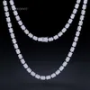 2023 Ny ankomst Hip Hop Jewelry Punk Style 7mm Sterling Sier VVS Moissanite Diamond Iced Out Link Chain Necklace