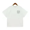 Hög version 2023 sommar ny trend Rhude minimalistiska brevtryck High Street Men's Loose Short Sleeved T-shirt