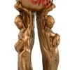 El mundo es tuyo Estatua Campeón de resina Escultura Trofeo Figuras Oficina Decoración del hogar para cumpleaños Graduaciones Inauguración de la casa 240220